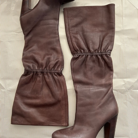 Vintage Aldo Brown Leather Boots - Picture 3 of 5